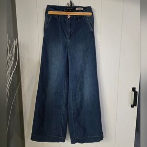 BCBGeneration Wide Leg Dark Blue Denim Jeans